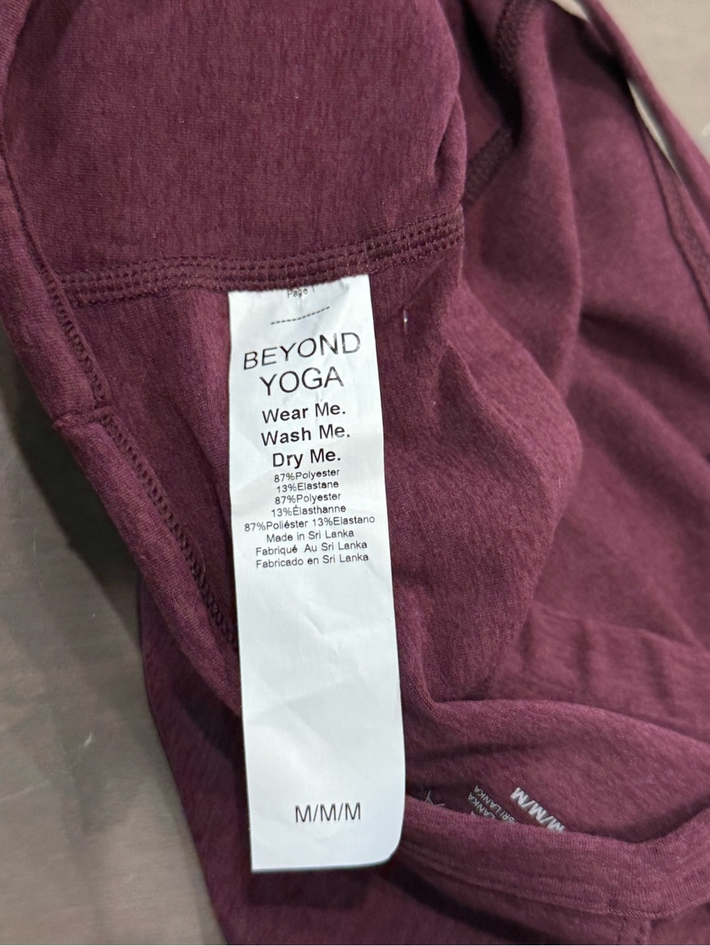 Beyond Yoga NEW Size M Space Dye Slim Racerback Crop Tank MSRP $68 - Picture 5 of 5